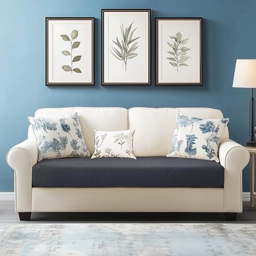 Image of Chunyi Jacquard Polyester Spandex Cushion Slipcover (Loveseat Cushion, Gray)