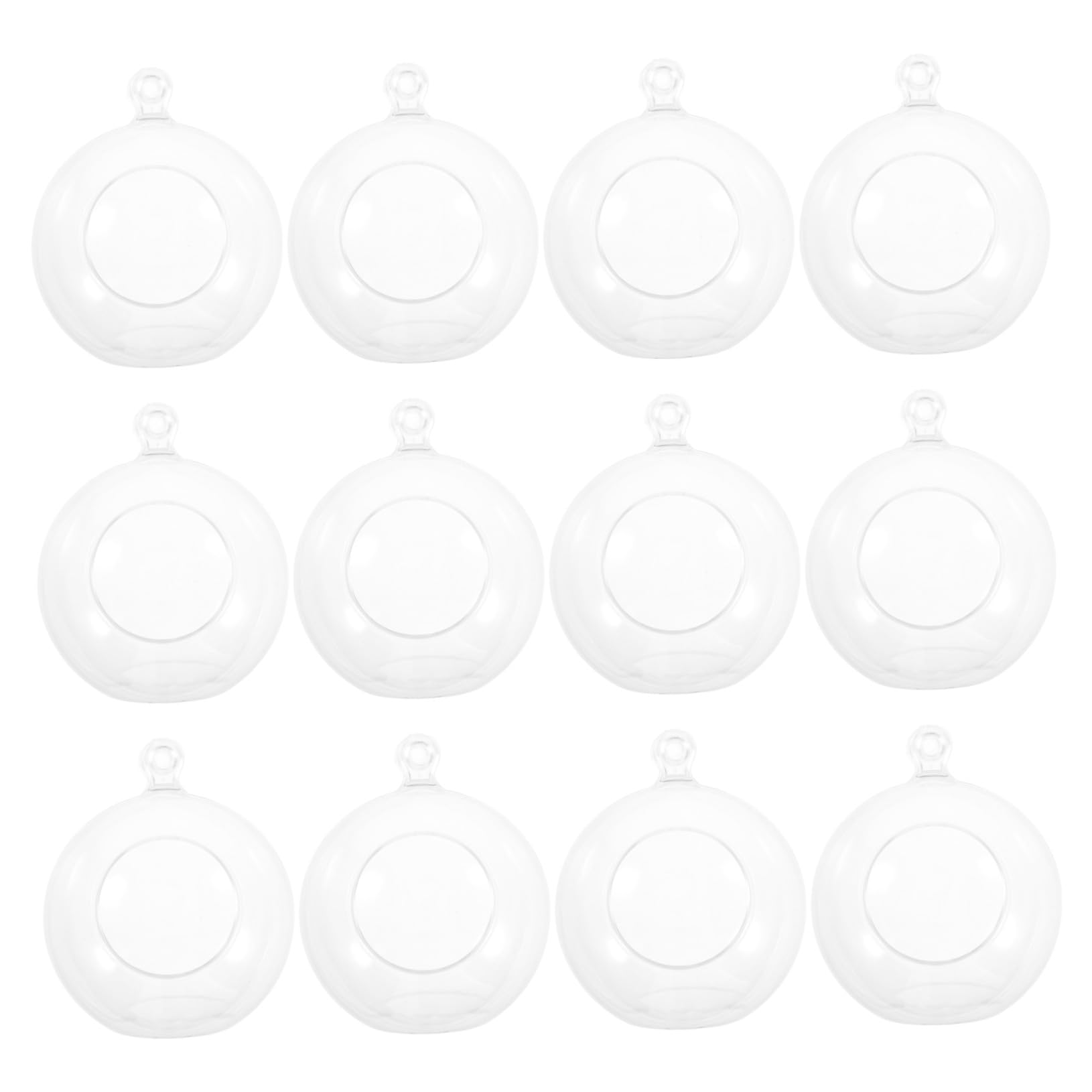 Boules de Noël transparentes 9cm déco pour mariage et fête de famille