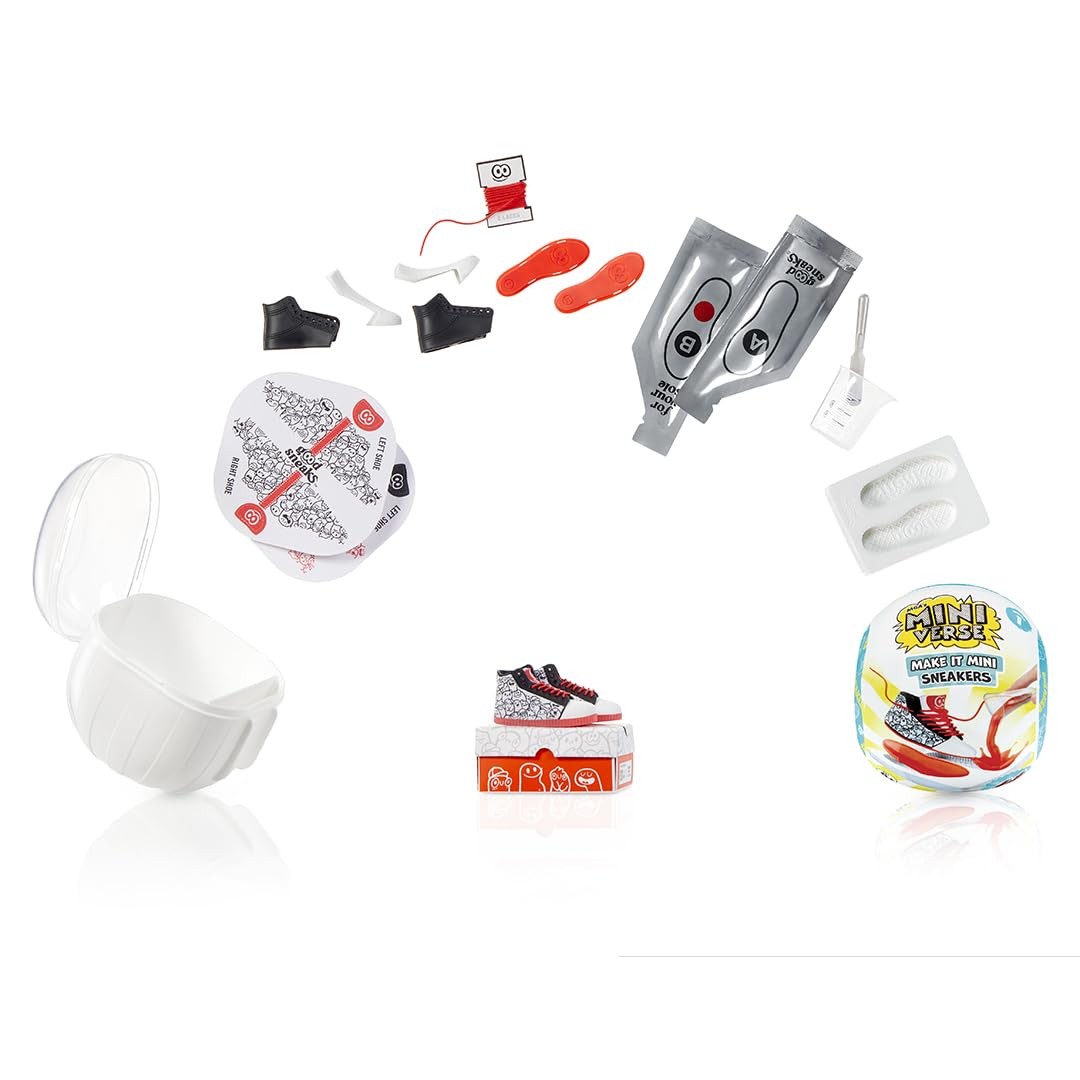 MGA's Miniverse Make It Mini Sneakers Collectibles - Blind Packaging, DIY, Crafts, Replica Items, Fashion, Not Edible - for Collectors, Ages 8+ Years