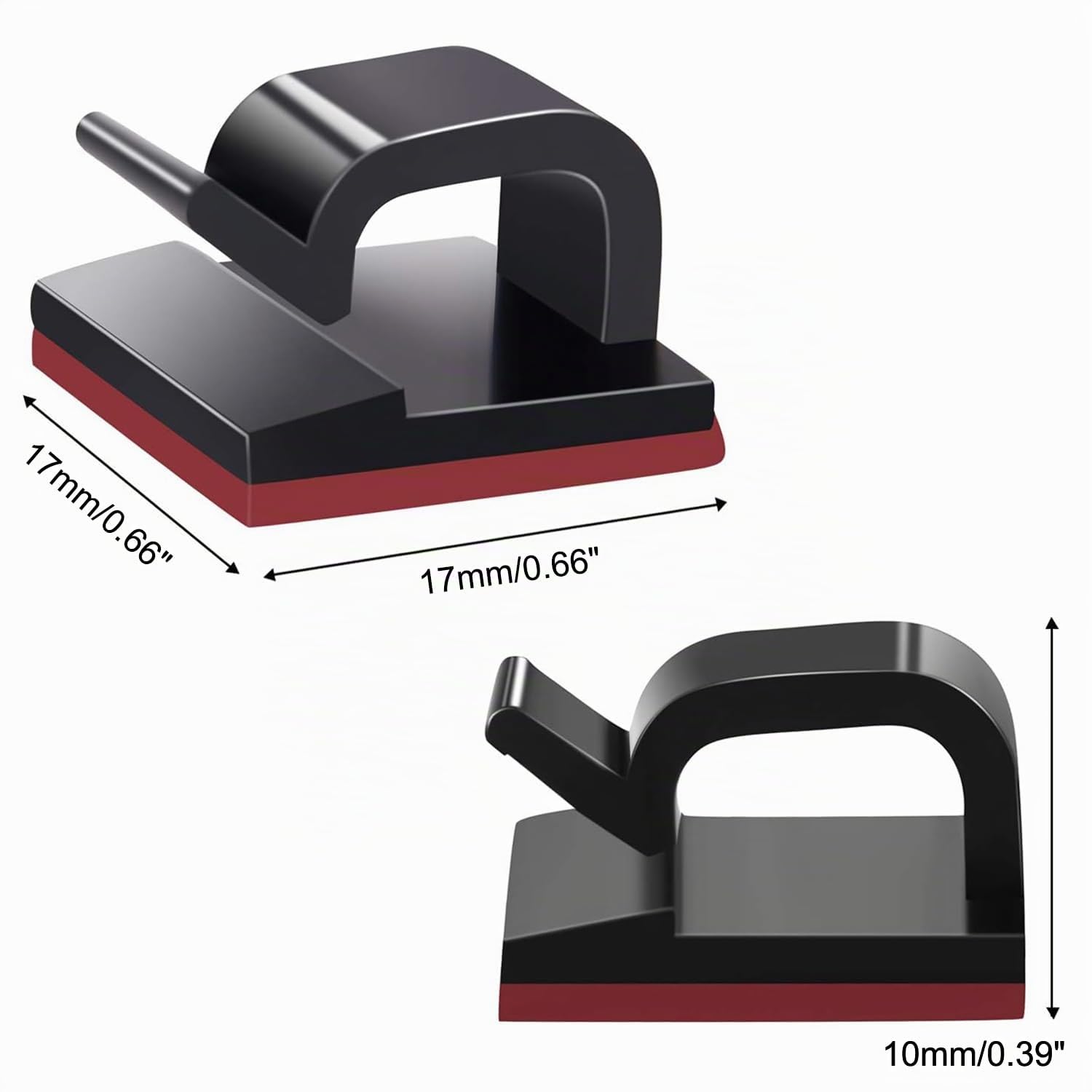 SOULWIT 50 Clip Cavo Autoadesivo, Fermacavi Organizer Gestione Cavi per TV PC Laptop Ethernet