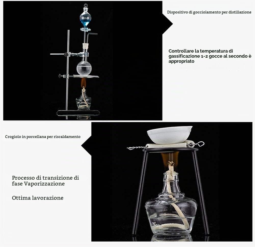 Scatola Per Esperimenti Di Chimica Delle Scuole Medie E Superiori, Attrezzatura Per Esperimenti Kit Di Vetreria Per Laboratorio Di Chimica Unità Di Olio Essenziale Kit Di Vetro Per Laboratorio Strume