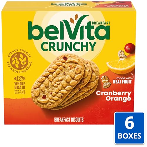Image of belVita Breakfast Bars, Cranberry Orange, 30 Total Packs, 6 Boxes (4 Biscuits per Pack)