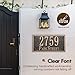 Personalized Address Plaque Sign Cast Metal - Custom House Number Plaque Sign,House Address Numbers for House Address Outside,Store,Yard,Garage,Apartment,Thick Rust-Free,Fade Resistant,Any Font (13''