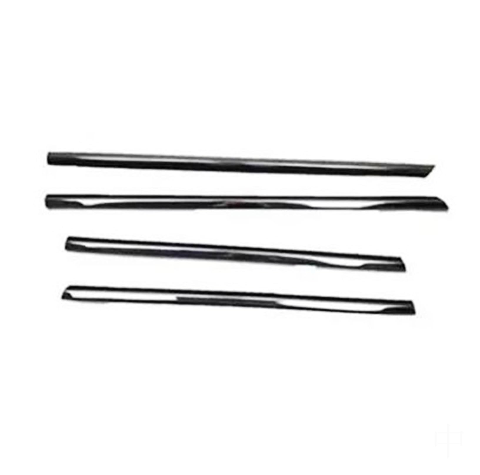 Door Window Weatherstrip for Nissan for X-Trail T30 2001-2006 4Pcs Black Outside Window Rubber Seal Strip (OE# 80821-8H300)