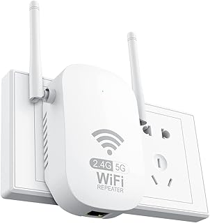 WiFi Extender Signal Booster for Home: 1200Mbps 2.4&5GHz Dual Band WiFi Wireless Signal Extender - WiFi Internet Booster Range with Ethernet Port & AP Mode1