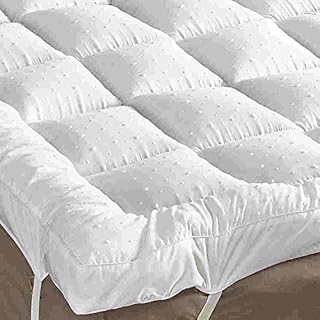"Rejuvopedic" (Small Double (4ft) 3D Microfibre Bed Mattress Topper Protector, Mattress Pad Top Cover - Quilted Fitted Protector, Breathable Fluffy Soft, Plush Topper, Cloud-Like Sleep Cover