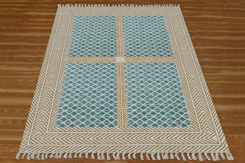 Tapis en coton lavable résistant aux animaux pour protéger le sol du salon avec style - 6