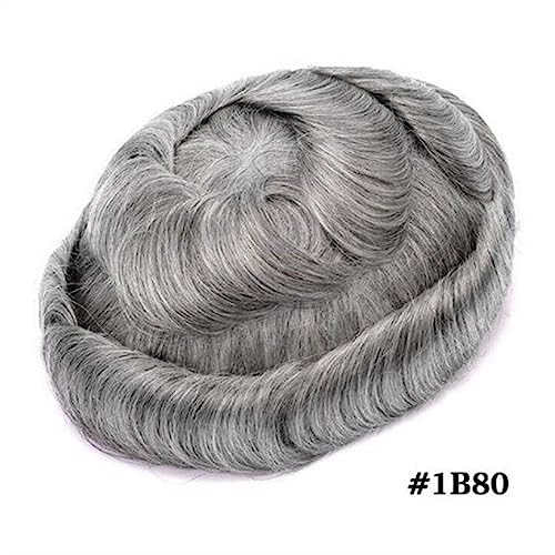 Prothèse capillaire en cheveux humains véritables base en PU