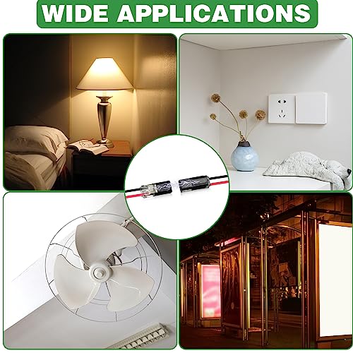 image for CANIPHA 20Pcs Double-Wire Plug-in Connector Led Light Strip Connectors