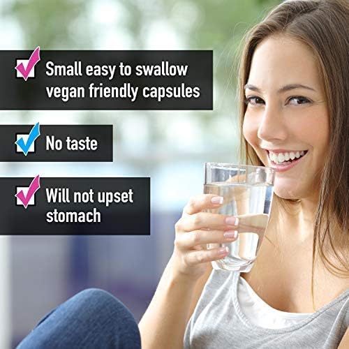 New Iodine Supplement - 500 caps - Organic Iodine Amino Acid Chelate - Small Caps - Vegan - Gluten Free