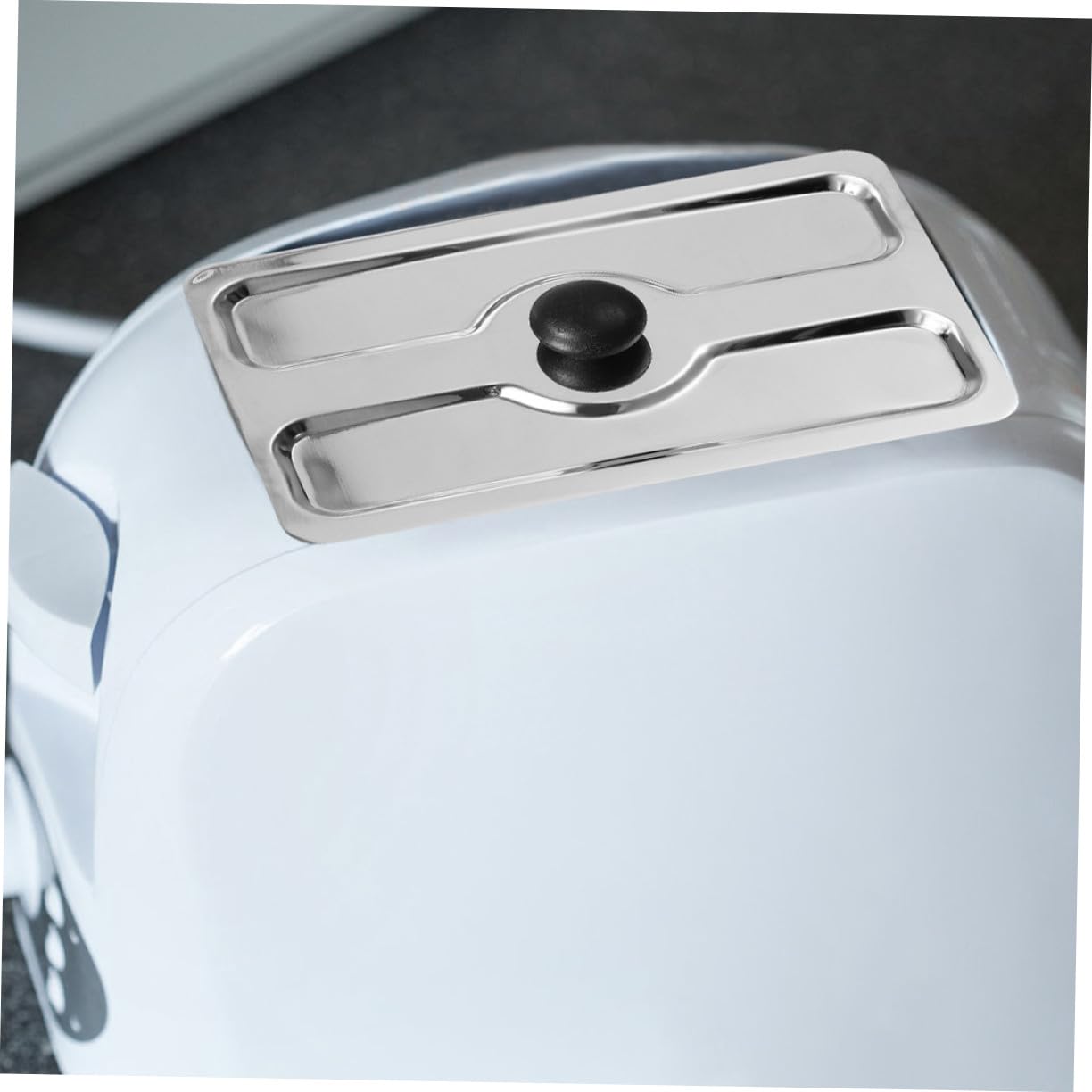 Mikikit 2 piezas Cubierta para Máquina de Desayuno Tapa de Acero Inoxidable para Tostadora Protector de Utensilios de Cocina Compatible Mayoría de Tostadoras Domésticas