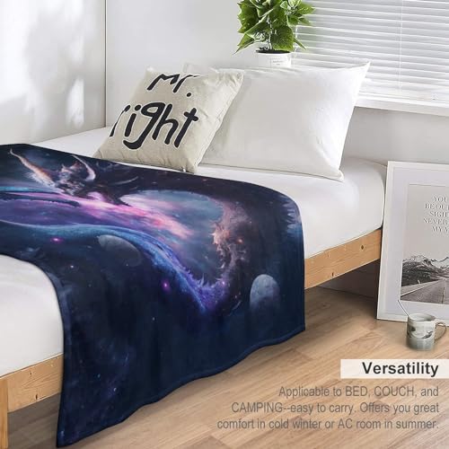 Couverture dragon douce idée cadeau idéale pour lit et salon