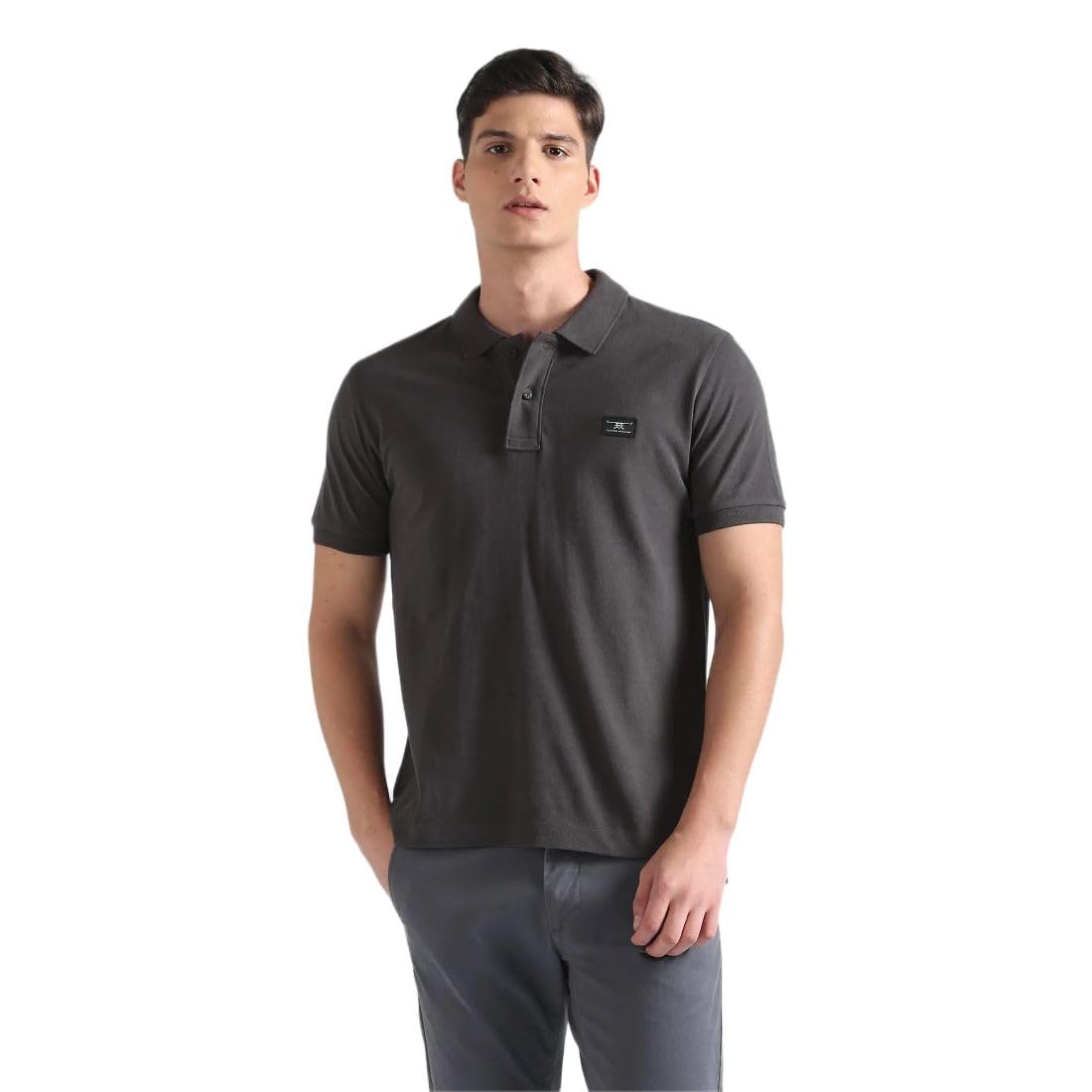 flying machine Men's Regular Fit Polo T-Shirt | Solid Pattern-picture-26