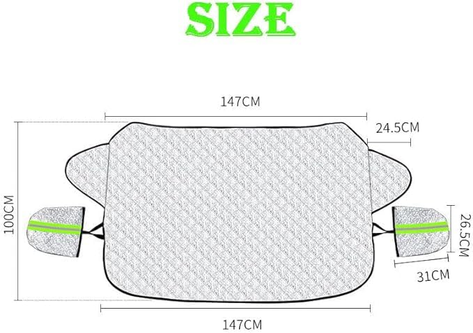 Couverture pare-brise voiture protection neige durable pour Land Cruiser Prado - 7