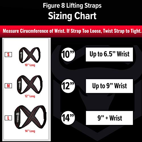 Heavy Duty Lifting Straps for Deadlift - Figure 8 Wrist Straps for Heavy Weight Lifting, Strongman, Powerlifting, Workout and Weightlifting - for Men (12" - Up to 8" Wrist Circumference) by Iron Bull Strength - Image 2