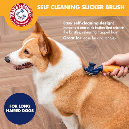 Arm & Hammer Deodorizing Slicker Dog Brush, Sweet Lily & Vanilla Scent - image 5