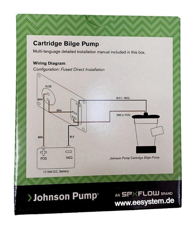 SPX FLOW Low Boy Lenzpumpe 1250 GPH 12V Johnson Pump 73 l/min Cartridge - Patronen Bilgenpumpe, Bootspumpe, Schiffspumpe, Yachtpumpe