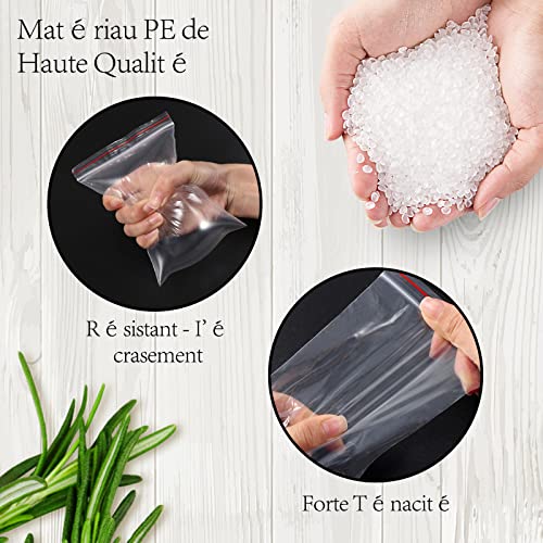 Bolsas de plástico transparente con cierre hermético reutilizable para proteger accesorios 3