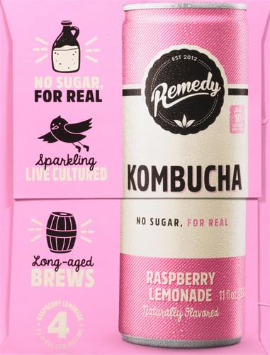 Miniatura 10 de Remedy Kombucha Tea Organic Drink - Bebida orgánica sin azúcar, keto, vegana, sin OMG, sin gluten y baja en calorías, bebida viva espumosa con
