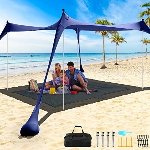 Image of Pop Up Canopy Tent, Outdoor Gazebo Shade Easy Up Vendor Tent Blue Green