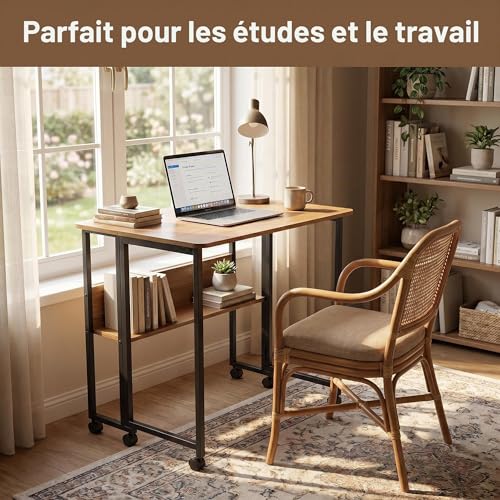 Table d'ordinateur rabattable Fiutazge pour optimiser les pièces étroites