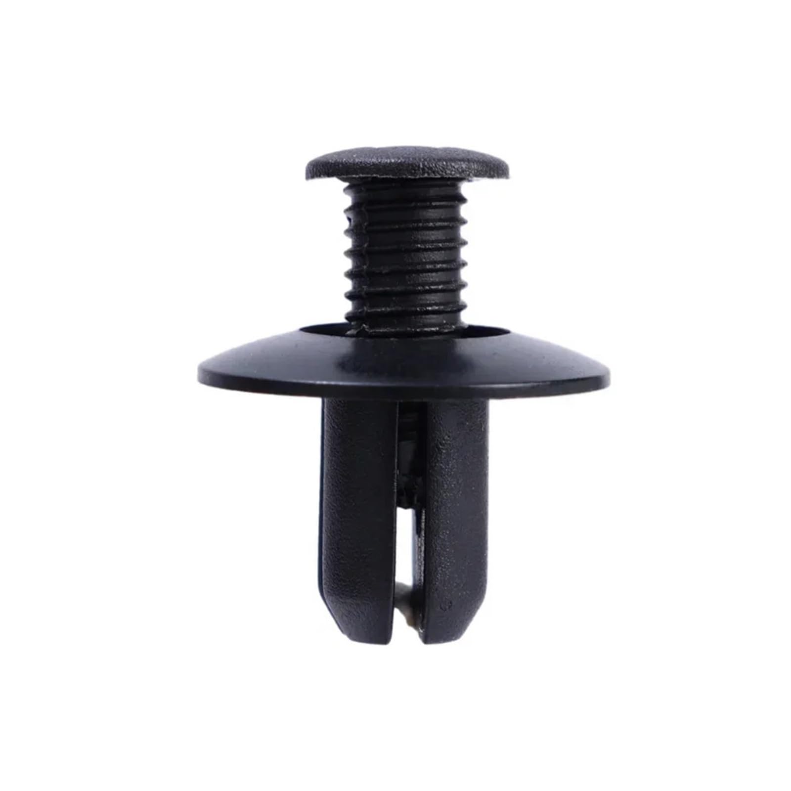 FDCSKINX 100X 8mm Plastic Rivets Fasteners Screw Car Bumper Fenders Black Rivet Fastener Clips(50 Black)