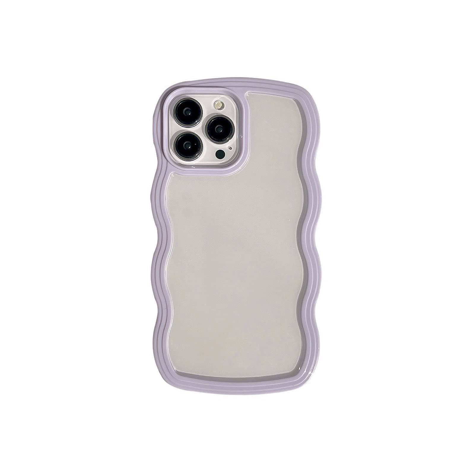 ROOLAD Highly-Protective, Anti-Scratch Material, Cute Curly Wave, Creative iPhone Case (Purple,iPhone XR)