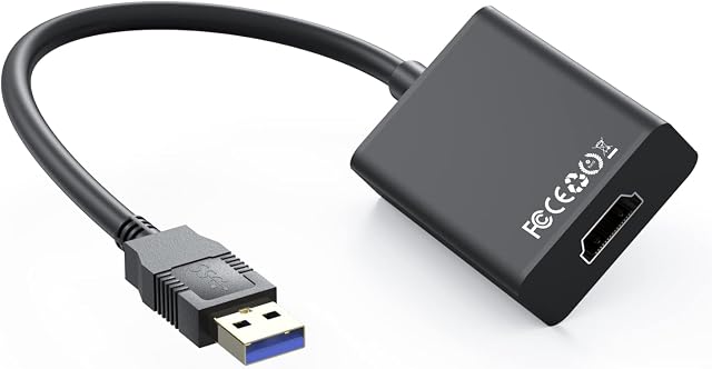 Carphone Warehouse USB to HDMI Adapter USB 3.0/2.0 to HDMI Cable 1080P HDMI to USB Converter for TV Monitors Laptop Compatible with Windows XP/7/8/Vista/10/11/MacOS/Android