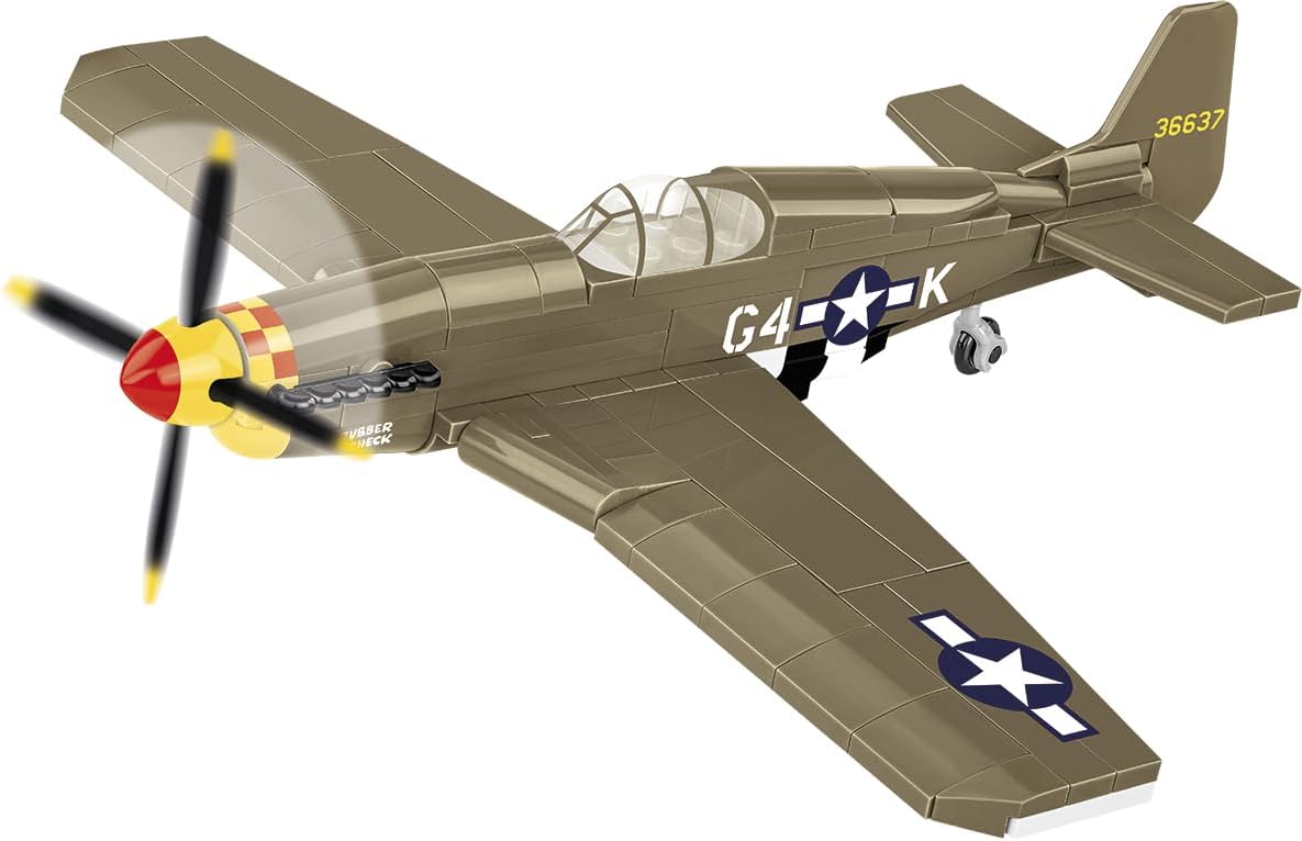 COBI Historical Collection WWII Mustang P-51B Plane Building Set, 155 Pieces