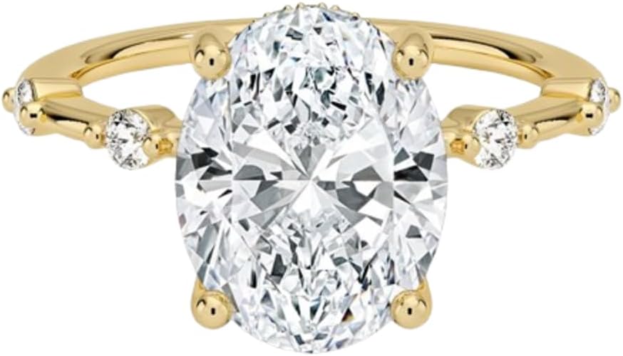 1 CT-5 CT IGI Certified Lab Grown Diamond Hidden Halo Antique Engagement Ring for Women | Anniversary Wedding Bridal Set | | D-E-F Color VVS2/VS1/VS2 Clarity | 10K/14K/18K Solid Gold | Size 3-12