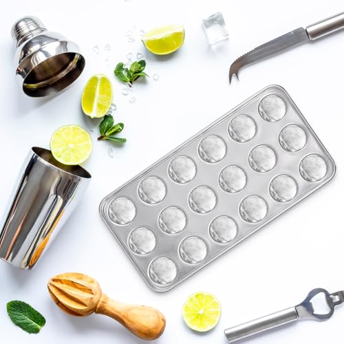 Molde de acero inoxidable para cubitos con tapa miniatura 6