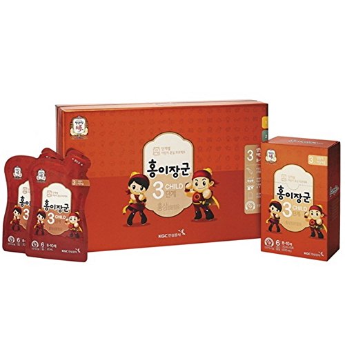 Cheong Kwan Jang Korea Ginseng Corporation Korean Red Ginseng"HONGEJANGGUN" Tonic for kids LEVEL 3 (8~10 years old) All Version