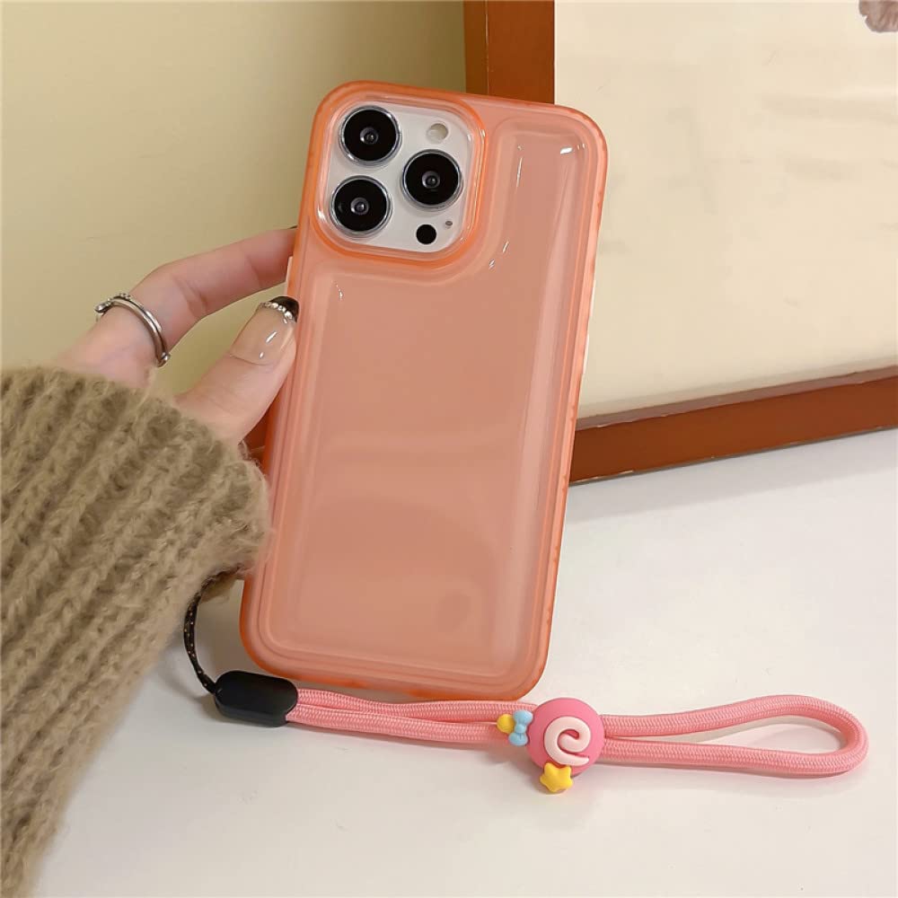 Coque silicone iPhone 13 Pro Max antichoc rose dessin animé - 7
