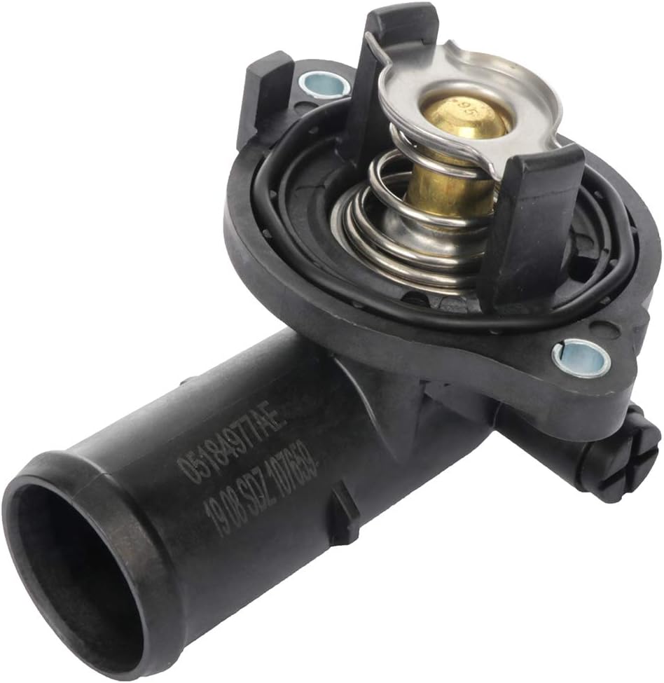 SCITOO 5017183AB Engine Coolant Thermostat Housing Fit for 2011-2018 for Chrysler 300 2011-2017 for Dodge Challenger 2011-2018 for Dodge Charger Thermostat Housing
