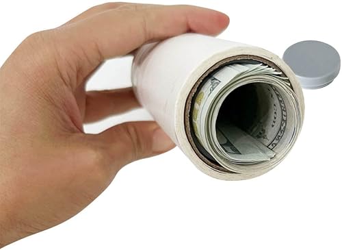 Miniatura 4 de Mantén tus objetos de valor ocultos rodillo de pelusa secreto para dinero, caja fuerte mini portátil con llave y diseño de rompecabezas para ocultar