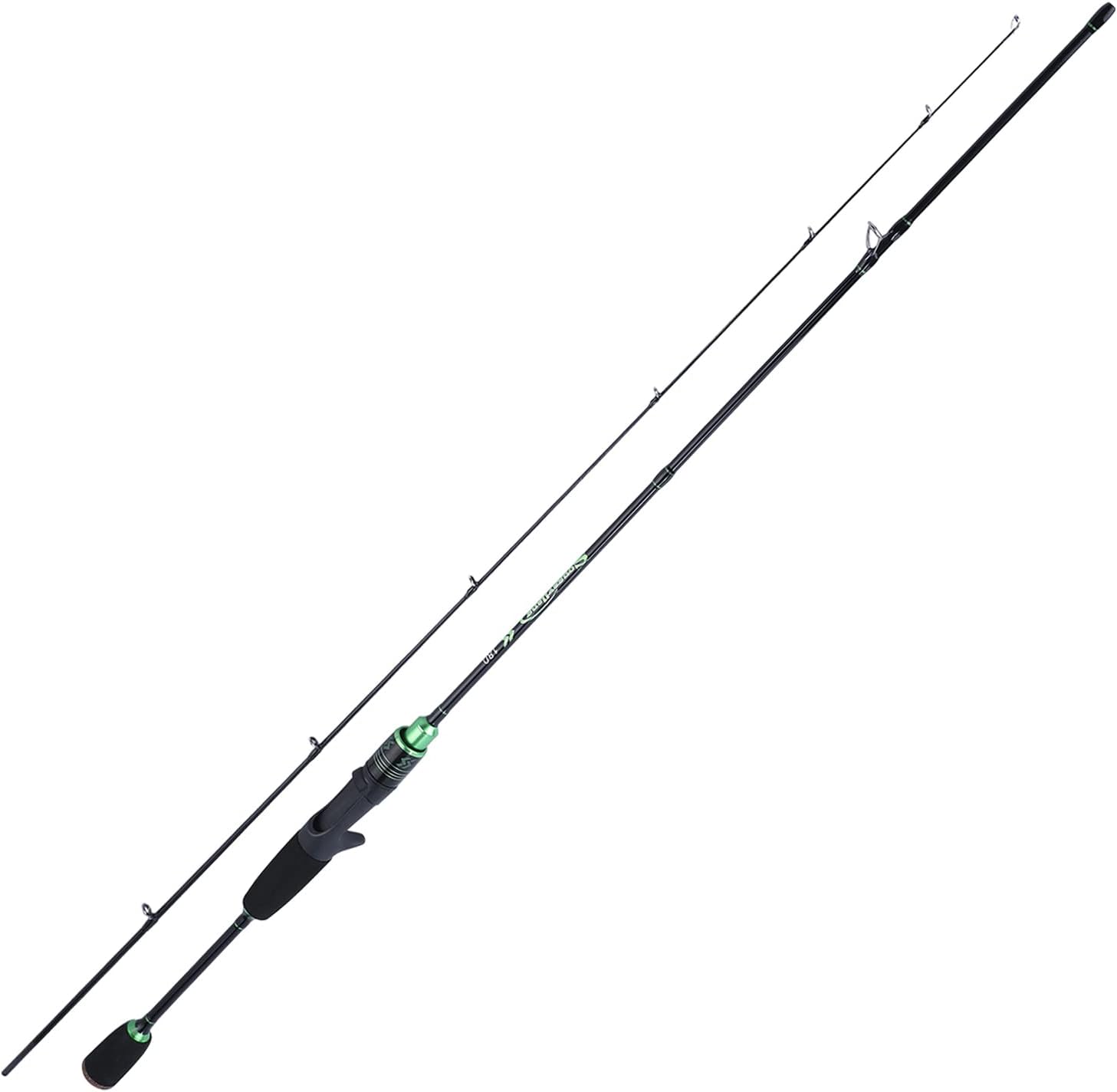 Sougayilang Fishing Rods Ultra-Sensitive Carbon Spinning Rods Blanks with Comfort EVA Grip Rod Handle 2 piecesTrout Rod