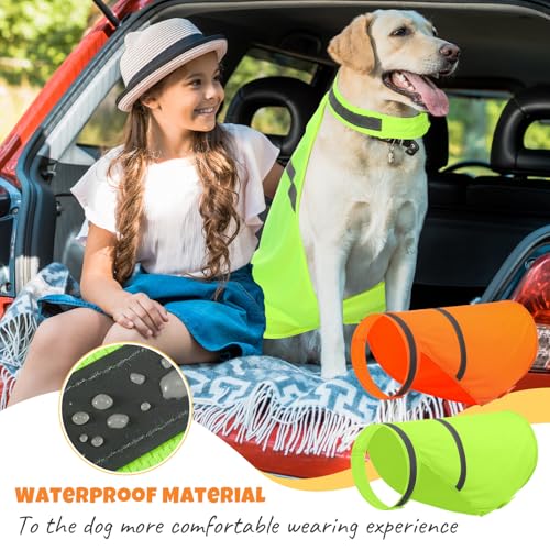 Chaleco reflectante para perros naranja y amarillo 2 piezas miniatura 6