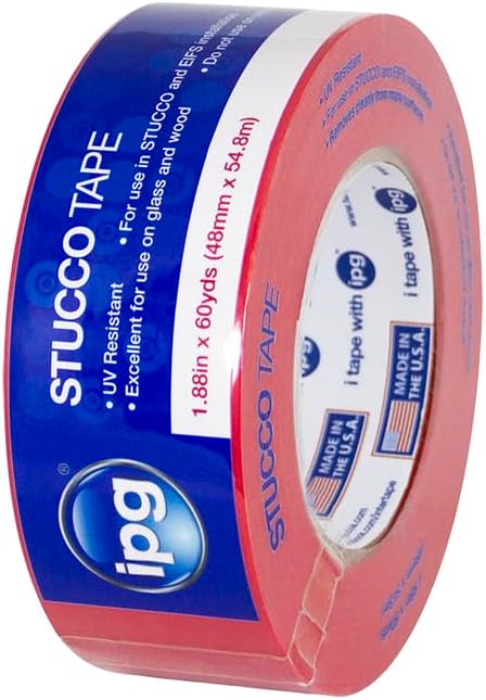 IPG 24-Rolls of 1.88" x 60 yds 4379PL Poly Mask Red Stucco Masking Tape