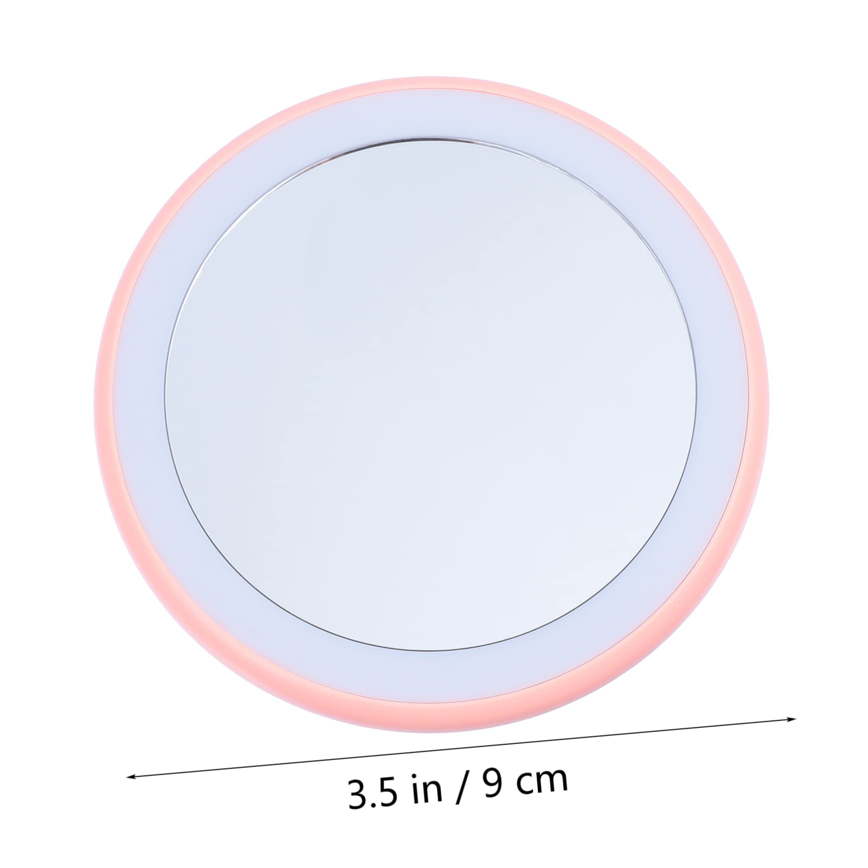 minkissy Portable LED Light Makeup Mirror Compact Cosmetic Mirror for Women for Handbags and Purses for Go Touch Ups