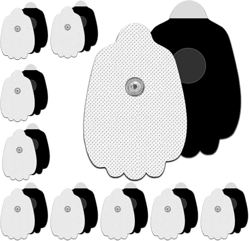 20 Packs TENS Unit Pads, Compatible with MEDVICE, NURSAL, Belifu TENS, Long-Lasting Electrodes Patches Reuse More Than 50 Times, 3.5mm Snap Latex-Free TENS Unit Replacement Pads for Electrotherapy