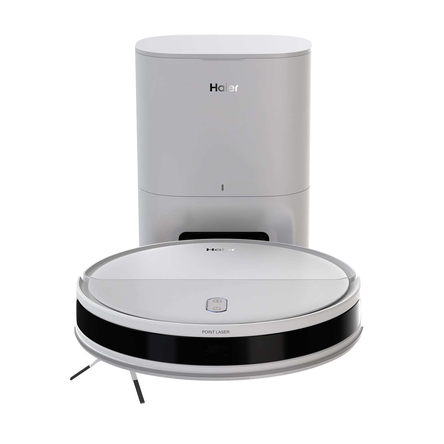 Haier X11 Pro Robotic Vacuum Cleaner with Self-Empty Station, 5000Pa Suction, Laser Navigation, Vacuum and Mop Combo, Multi-Floor Mapping, Customize Cleaning, Remote Control, App, Alexa & GH