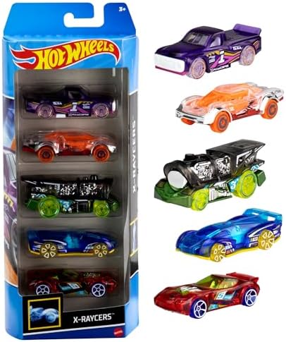 Hot Wheels 1:64 Scale Die-Cast Toy Cars 5-Pack, Set of 5 Toy Race Cars, Hot Rods, Character Cars, Rescue or Pick-Up Trucks (Styles May Vary) - View 4