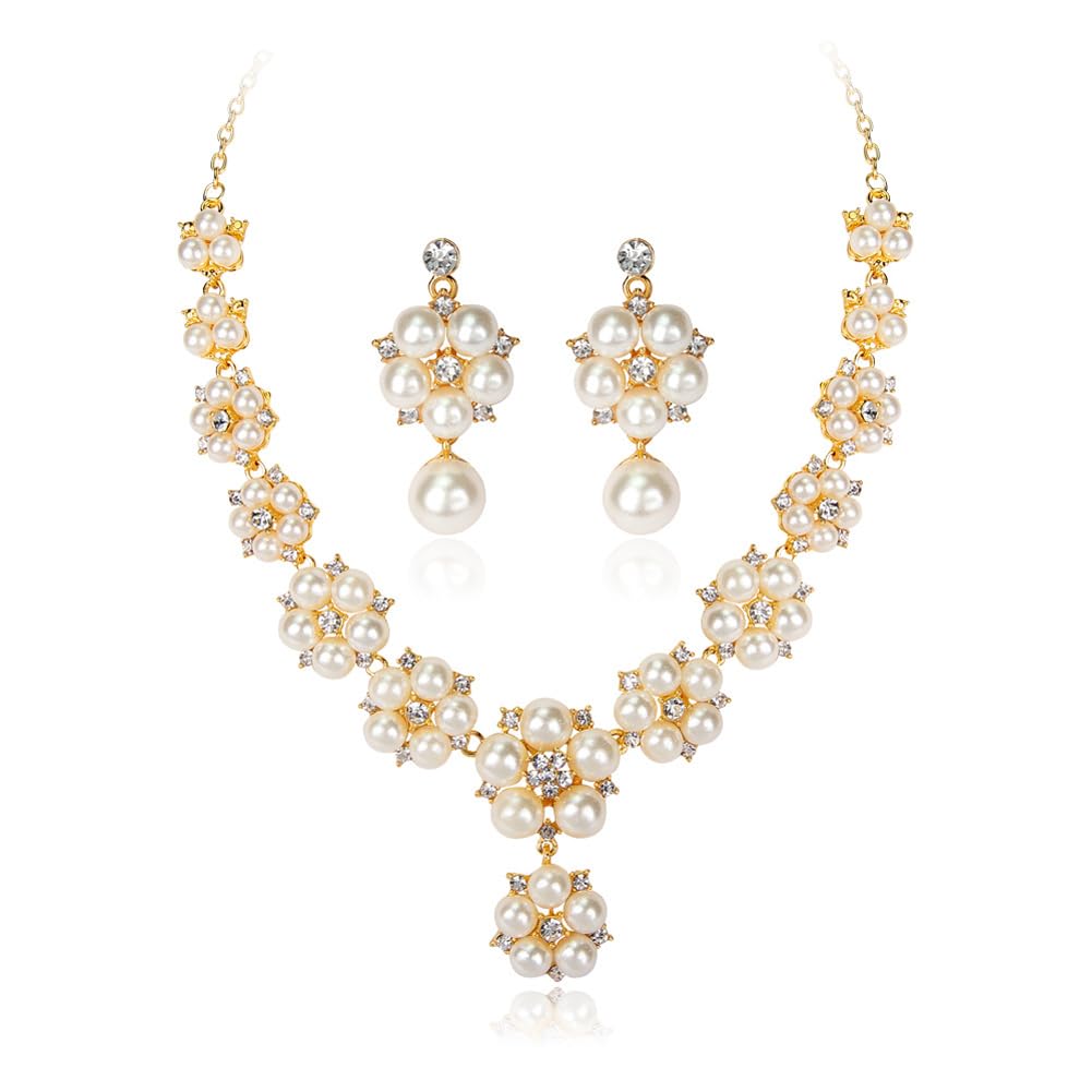 Shining Diva Fashion Latest Stylish Design Fancy Pearl Necklace Jewellery Set for Women (15210s) (B0CV4YPBKN) Amazon Price History, Amazon Price Tracker
