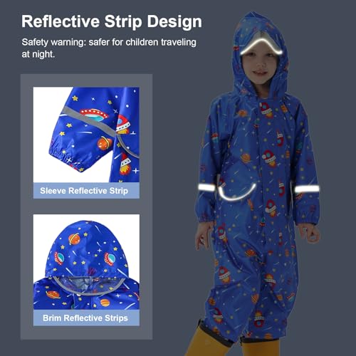 Toddler Rain Suit Girls Raincoat Kids Rain Jacket Boys Rain Coat Waterproof Coverall Muddy Buddies Zipper Rainwear4