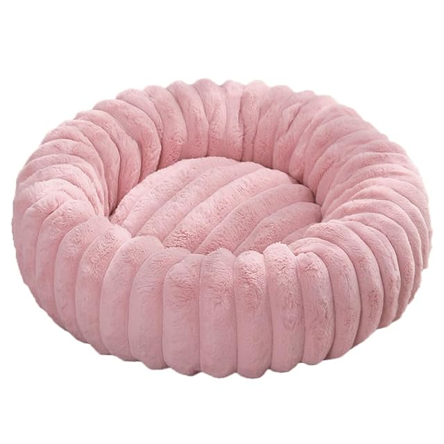 Yuly Cama Mullida para Perros, Camas Ortopédica, Donut y Gatos, Cojín Lavable para Mascotas, Acolchado Suave