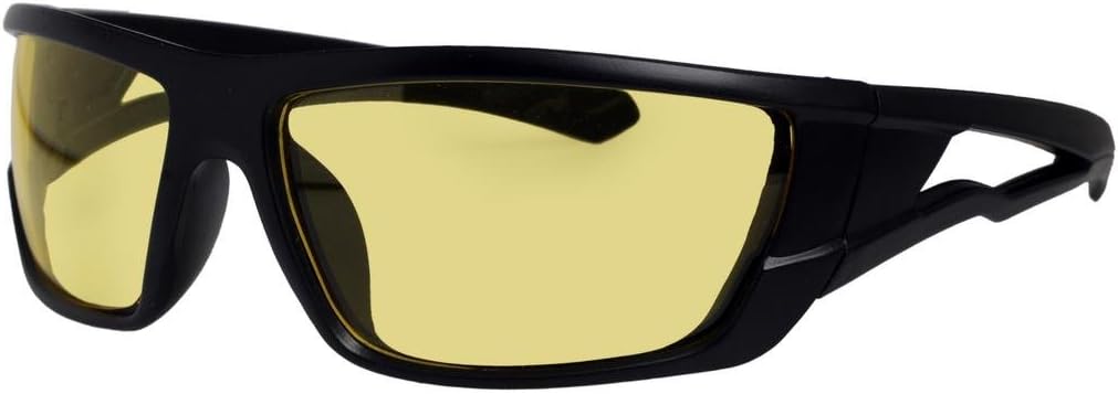 Night Vision HD Rectangular Unisex Sunglasses (NV-872 | Yellow)