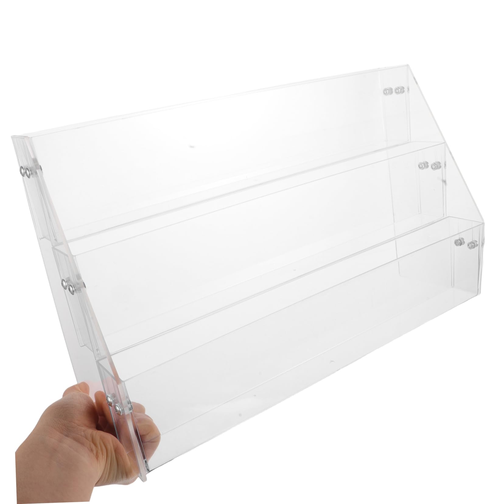 IMIKEYA Expositor de Pegatinas Transparente Soporte para Folletos Organizador de Pegatinas para Oficina y Hogar Expositor de Sobremesa