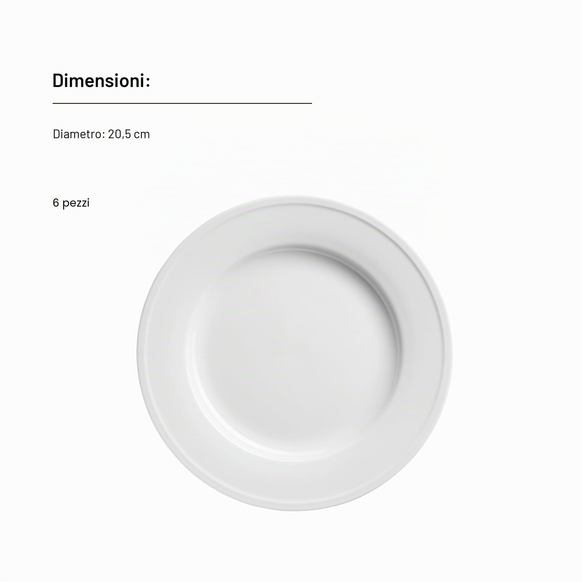 MÄSER Serie Arlona, set di piatti per 6 persone, in porcellana di alta qualità, set di piatti da 18 pezzi, senza tempo, elegante, porcellana, bianco