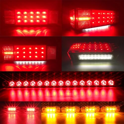 Image of LIMICAR Boat Trailer Lights with Backup Reverse Lights & 15-LED Light Bar