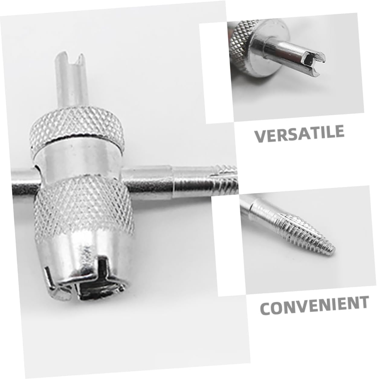 BESPORTBLE 2sets Multifunctional Tire Valve Core Remover and Installer Tool Kit for Easy Tire Maintenance and Replacement Compatible Cars and Includes Valve Cores